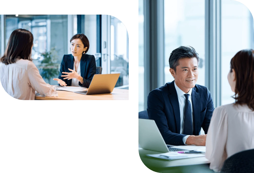 監査役人材ポータルがマッチングしている様子